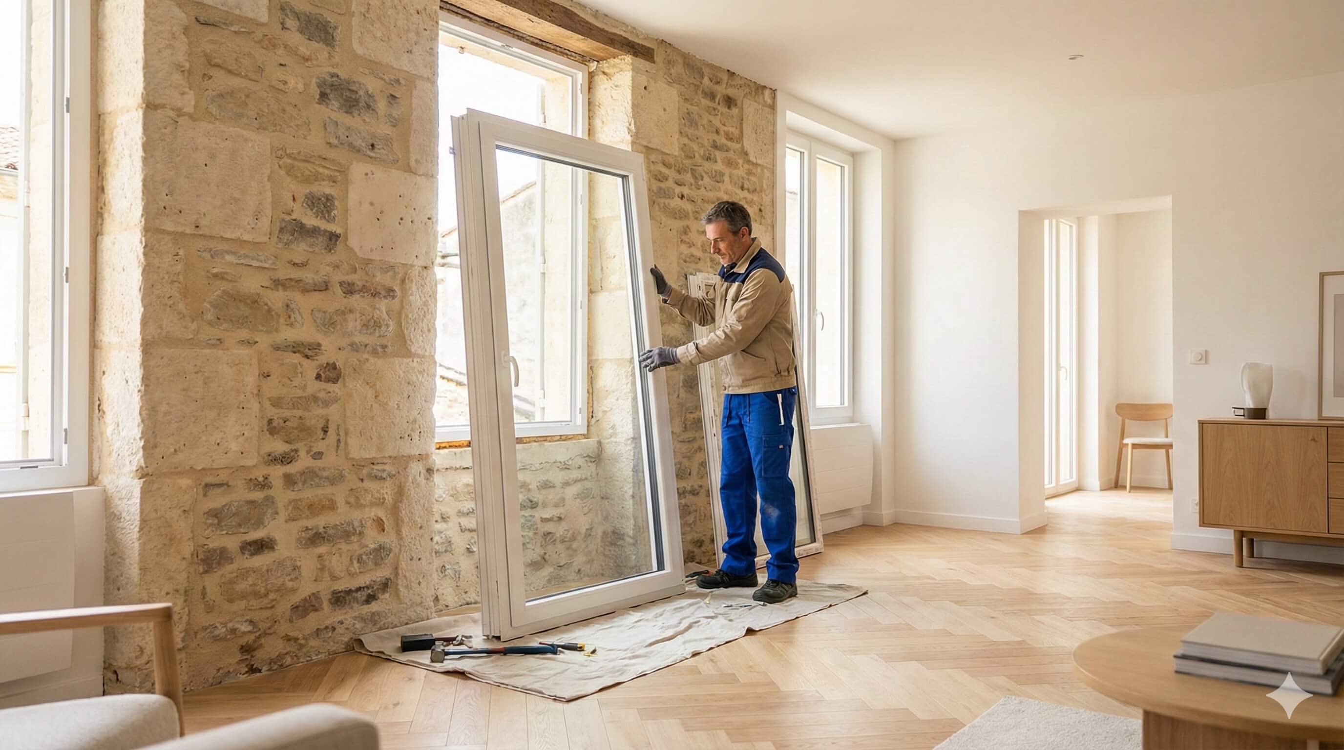 Pose de fenêtres double vitrage Camarsac